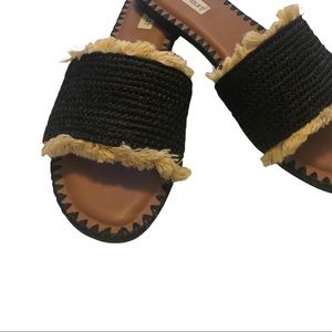Chelsea & Violet Raffia slides size 9.5